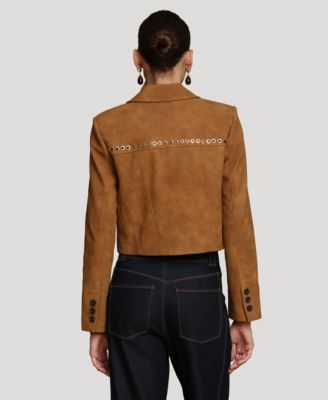 Women's Cropped Spread Collar Blazer