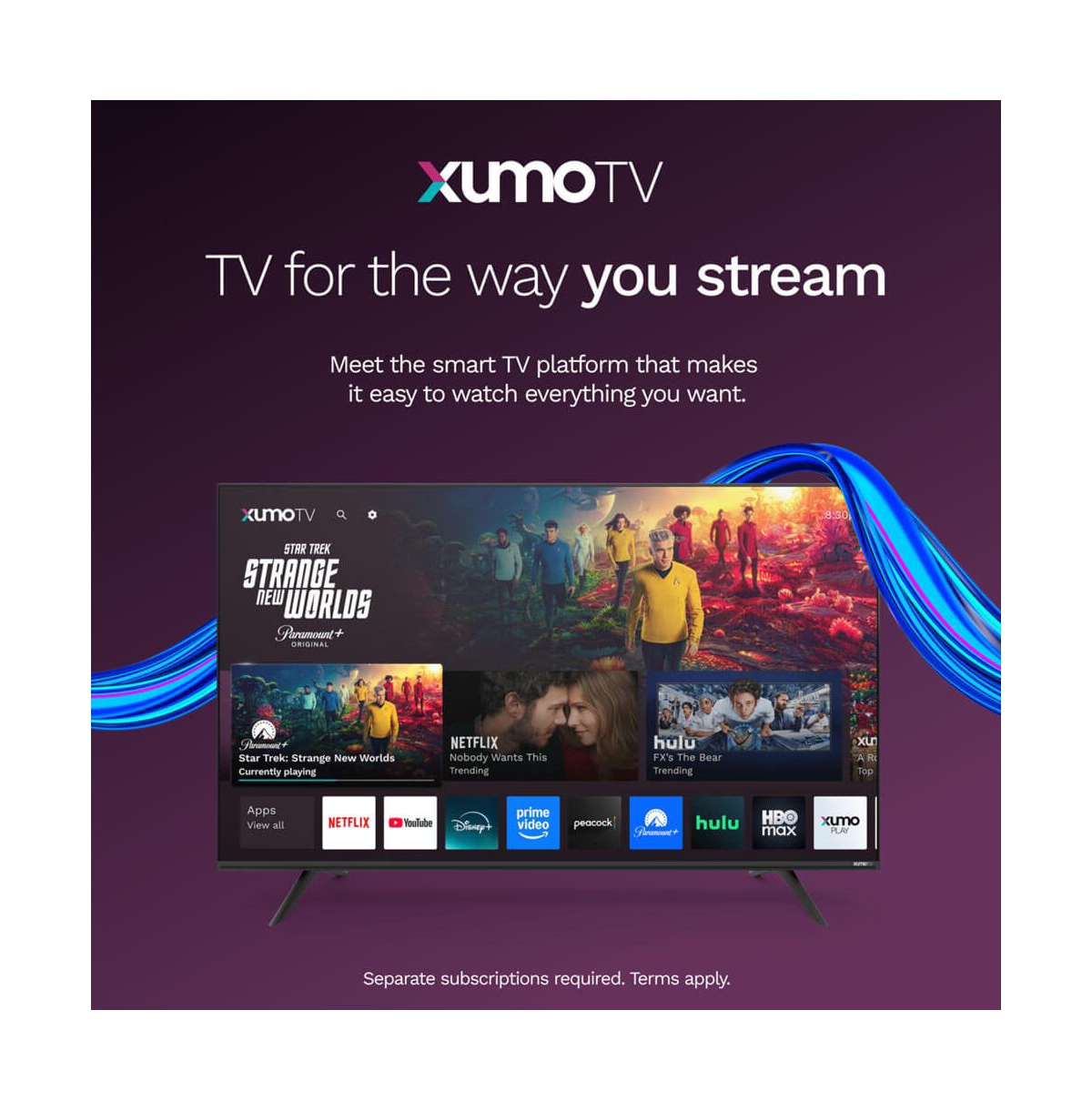 Element 43" Revolution Series 4K Uhd Hdr Led Smart Xumo Tv - E550AE43CG