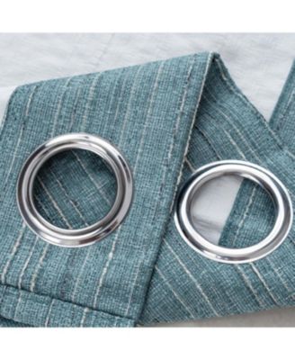 RT Designer Collection Kensington Jacquard Foam Backed Luxurious Decorative Grommet Curtain Panel 54" x 84" Wedge