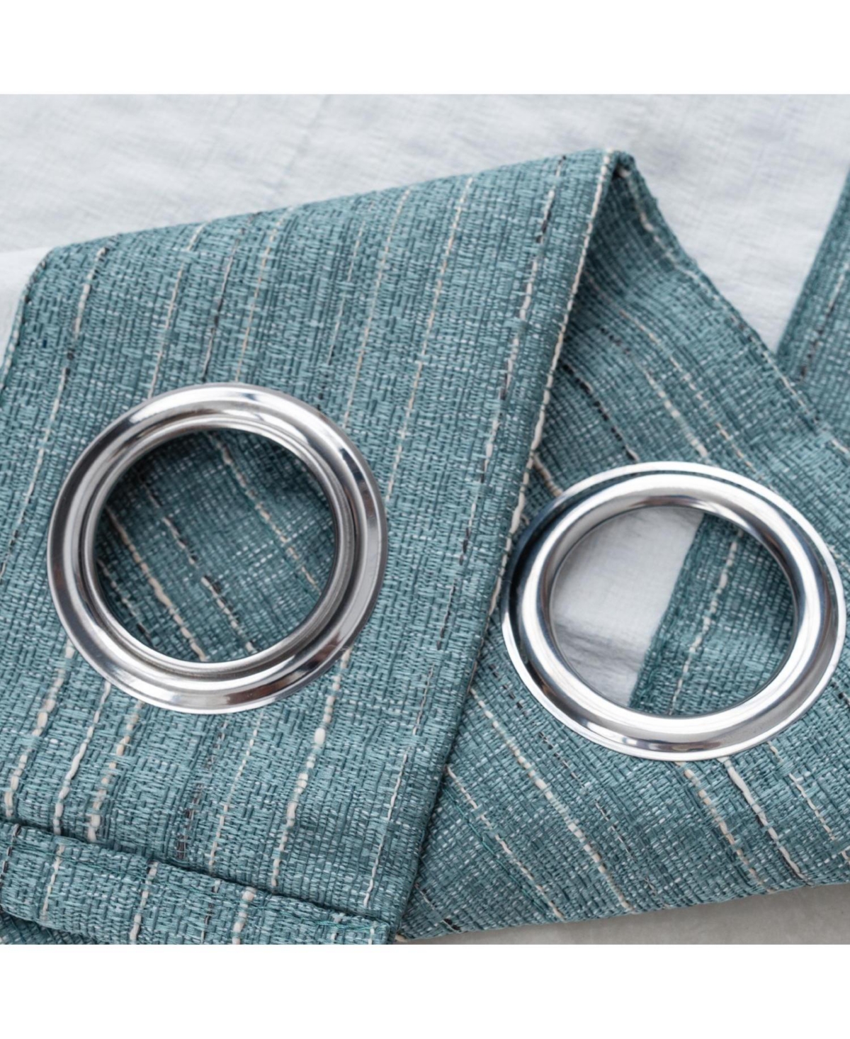 Rt Designer Collection Kensington Jacquard Foam Backed Luxurious Decorative Grommet Curtain Panel 54" x 84" Wedge