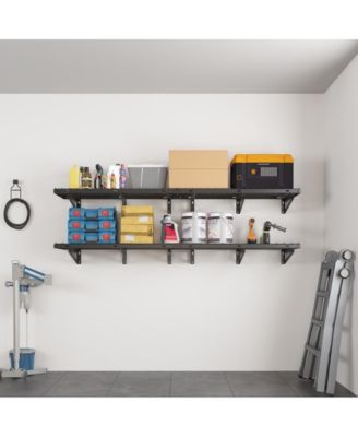 Heavy Duty Garage Wall Shelf MAX Series, Black — 40" X 16"