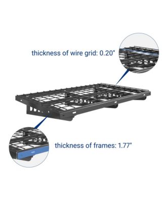 Heavy Duty Garage Wall Shelf MAX Series, Black — 40" X 24"