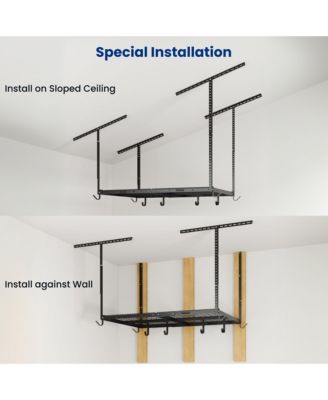 OHK Series 36 in W × 48 in D Ceiling-Mounted Overhead Garage Storage Rack – Model OHK34B-E