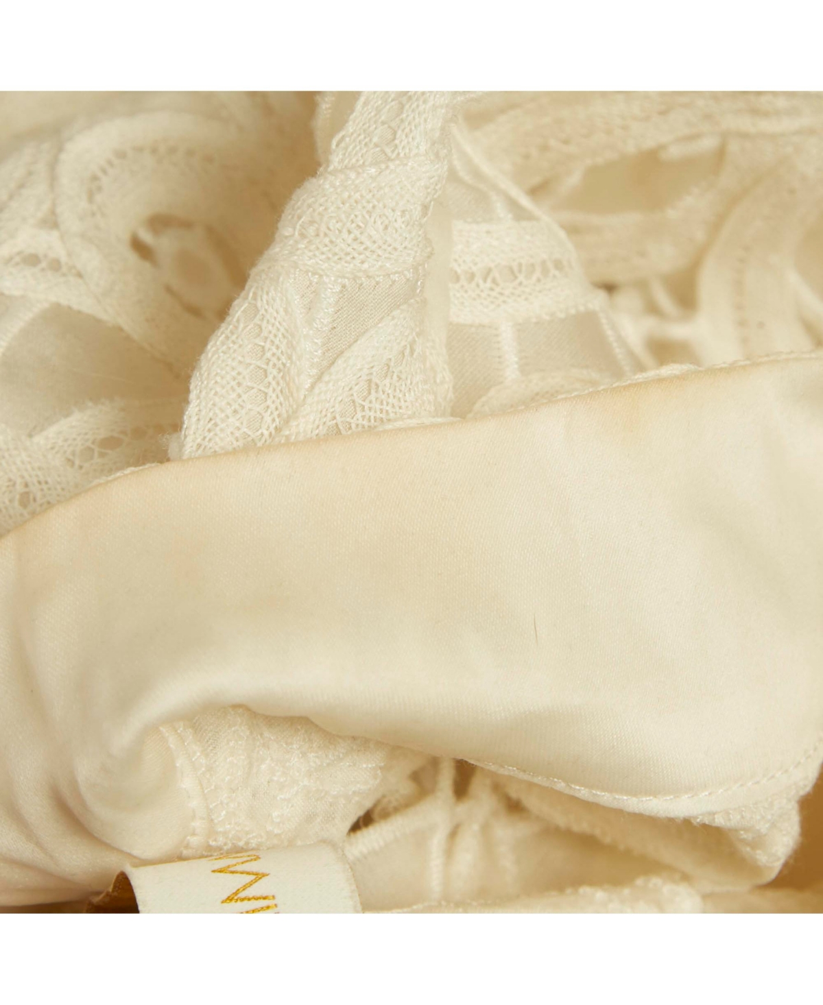 Pre-Owned Zimmermann Women's White Silk Lace Cut