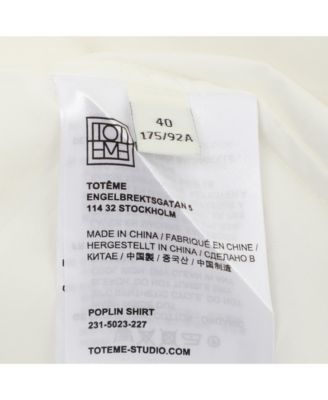 Women's White Cotton Poplin Shirt