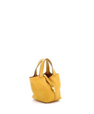 Pre-Owned HERMES PM Picotin Lock Bag Clemence