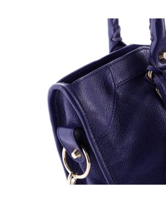 Medium City Classic Metallic Edge Bag Leather