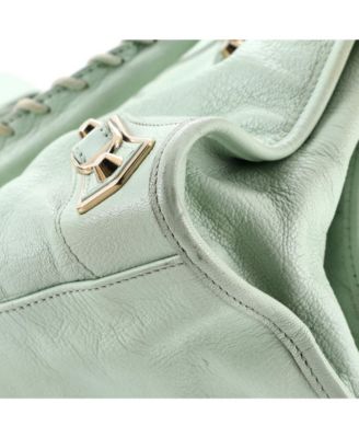 Medium City Classic Metallic Edge Bag Leather