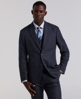 Men's Herringbone Linen Blazer