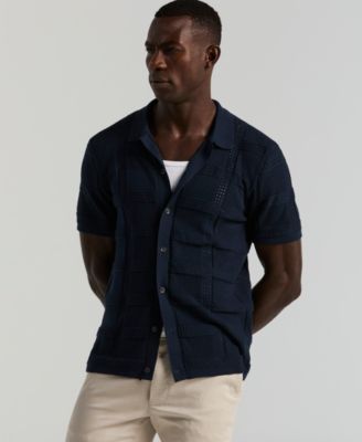 Men's Open Stitch Jacquard Shirt