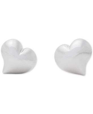 Amour Gold-Tone Heart Stud Earrings (also in Silver-Tone)