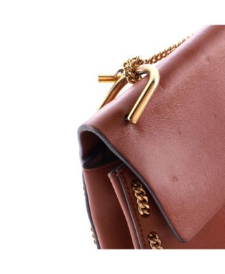 Small Drew Crossbody Bag Chain Embellished Leather