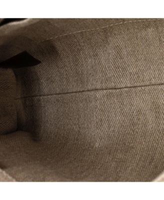 Small Woody Tote Canvas with Leather