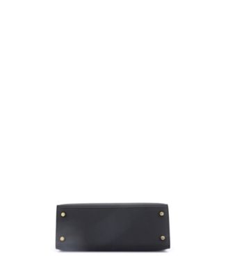 Kelly 25 Handbag Black Epsom with Gold Hardware