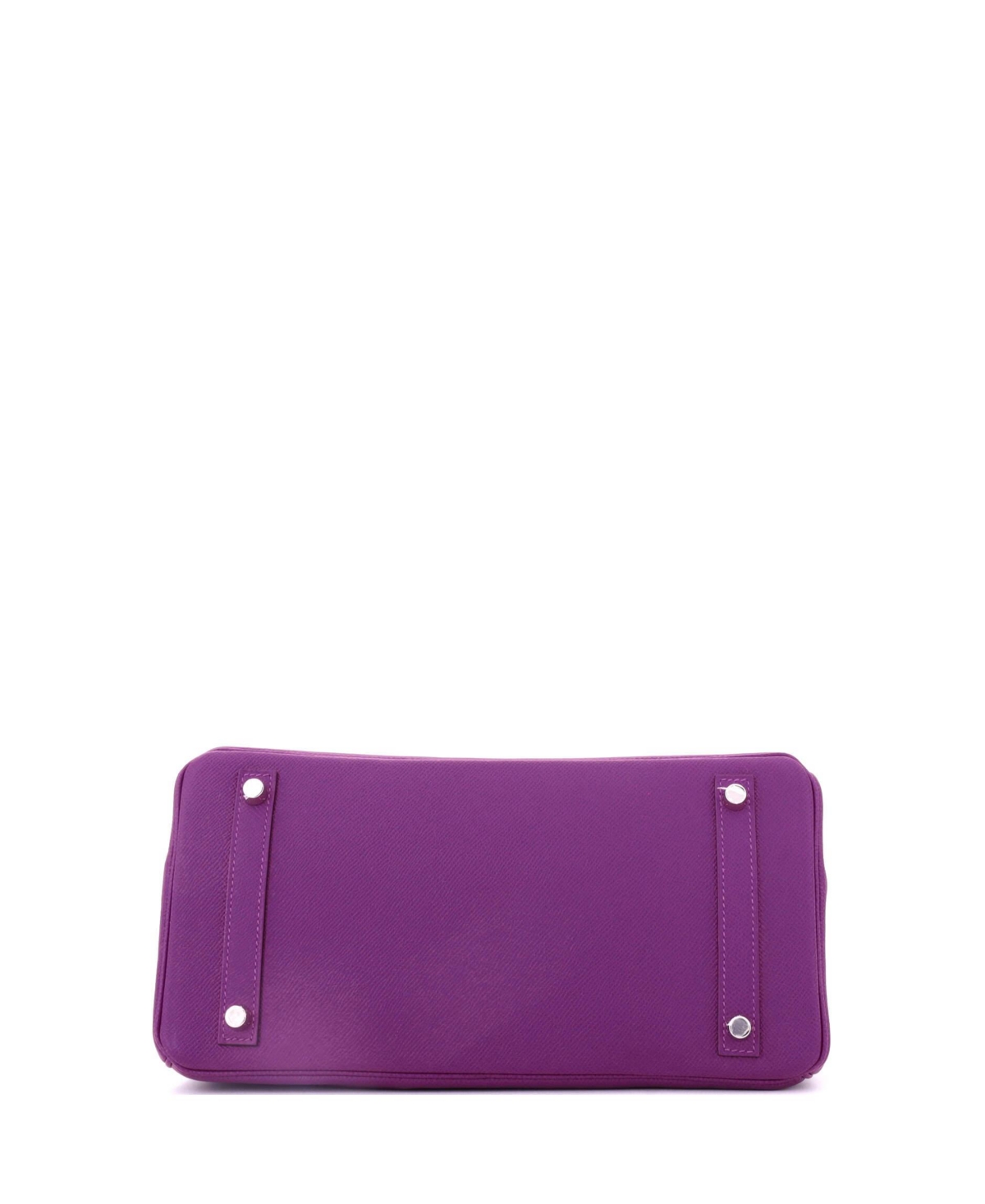 Pre-Owned HERMES Birkin 30 Handbag Purple Epsom with Palladium Hardware