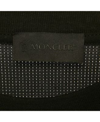 Women's Black Logo Applique Jersey Crewneck T-Shirt