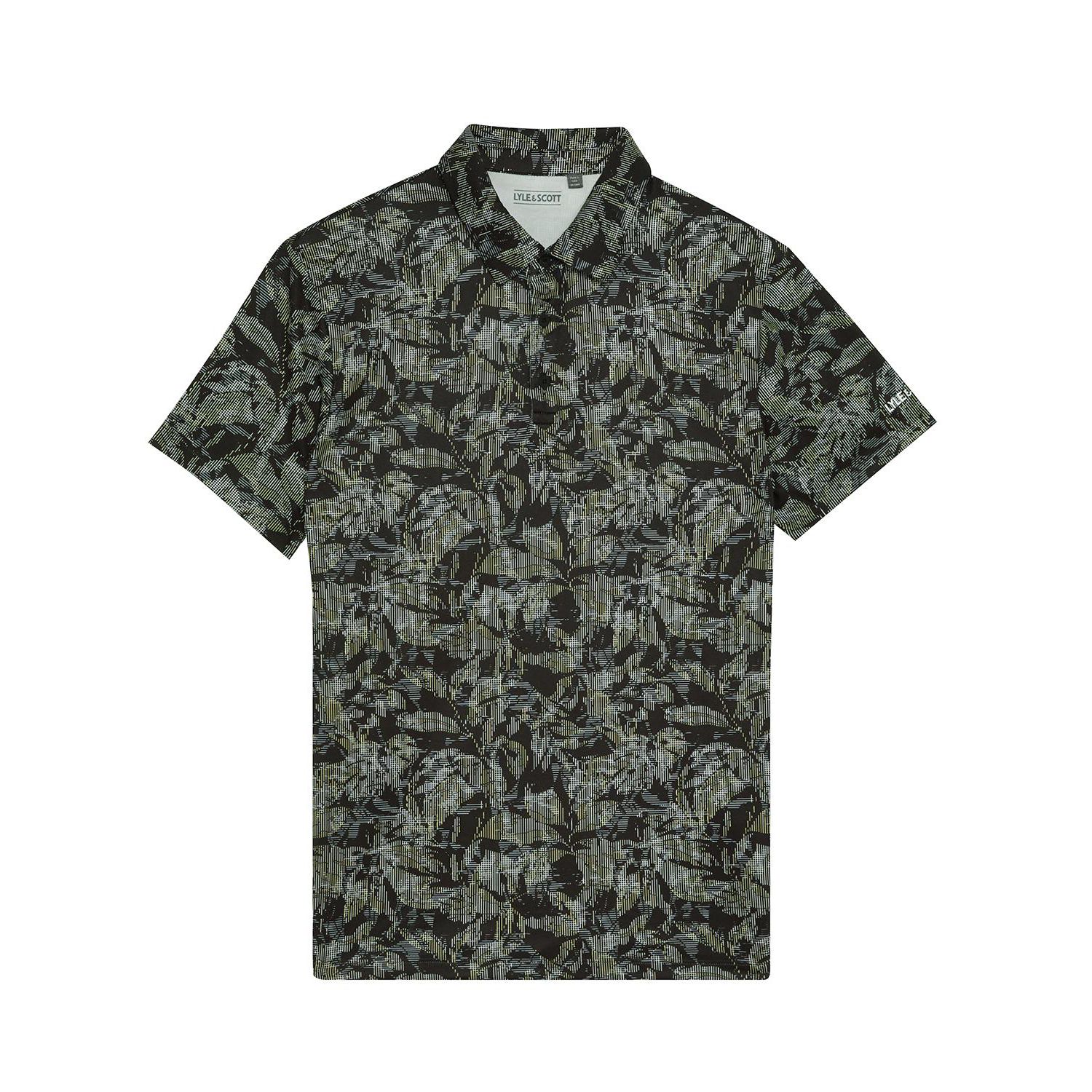 Men's Golf Digital Floral Polo Shirt