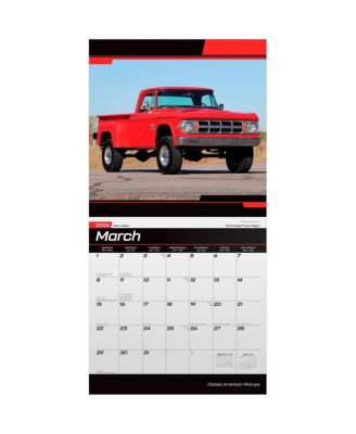 Classic American Pickups OFFICIAL | 2026 12 x 24 Inch Monthly Square Wall Calendar | Foil Stamped Cover | Plastic-Free