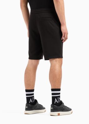 Men's Metallic Logo-Print 9" Drawstring Shorts