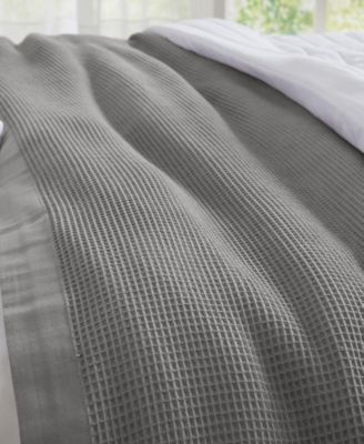 Lightweight Waffle Weave Summer Bedding Cotton Throw Blanket