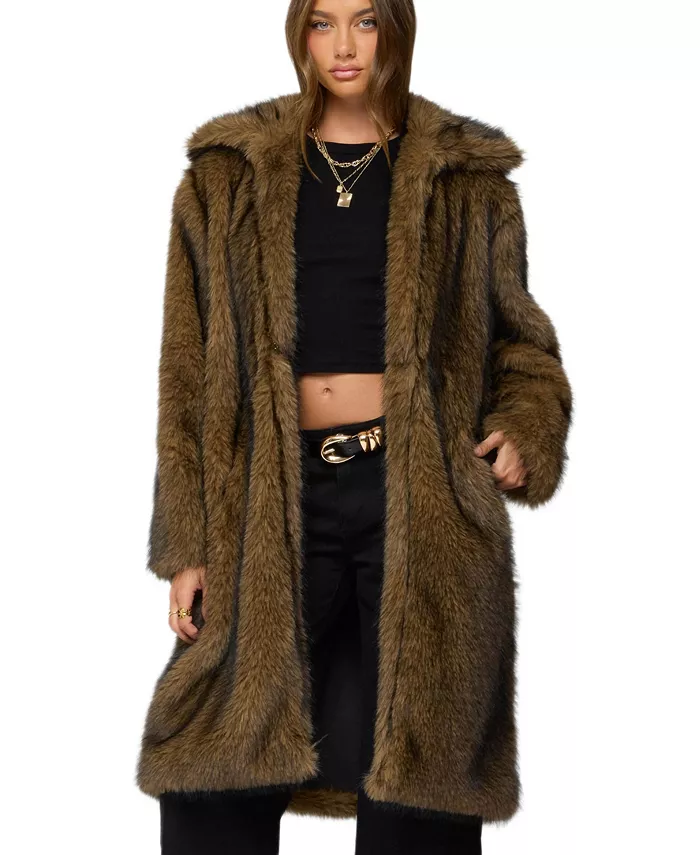 Women's Saphira Oversized Faux Fur Maxi Coat