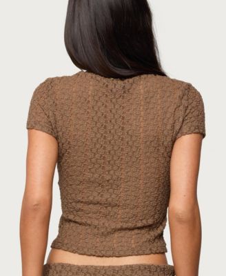 Women's Rye Sheer Textured T Shirt