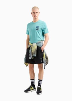 Men's Regular-Fit Gradient Box Logo Graphic T-Shirt