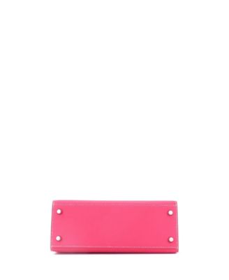 Pre-Owned HERMES Kelly 25 Handbag Pink Epsom with Palladium Hardware