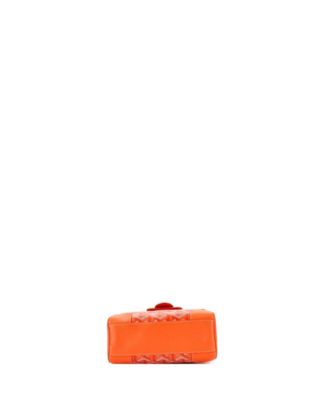 Mini Saigon Top Handle Bag Coated Canvas with Leather