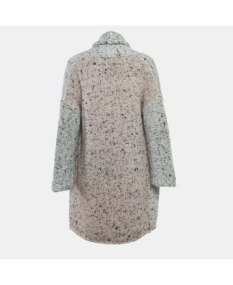 Women's Grey Knit Open Front Cardigan