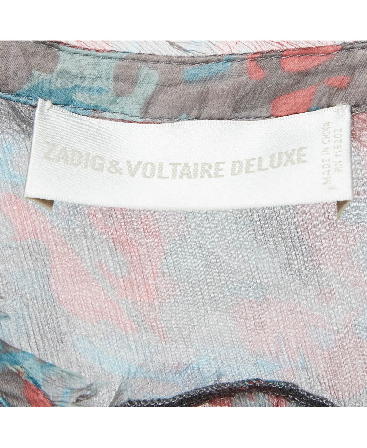 Pre-Owned Zadig & Voltaire Women's Deluxe Multicolor Ribal Print Silk Crepe Mini Dress