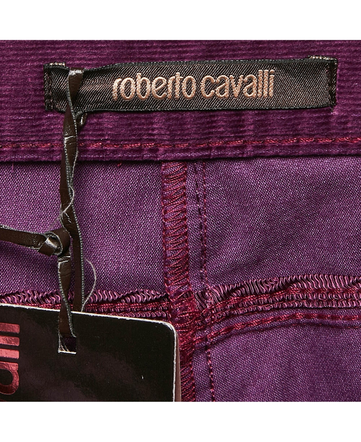 Pre-Owned Roberto Cavalli Women's Corduroy Wide Leg Trousers