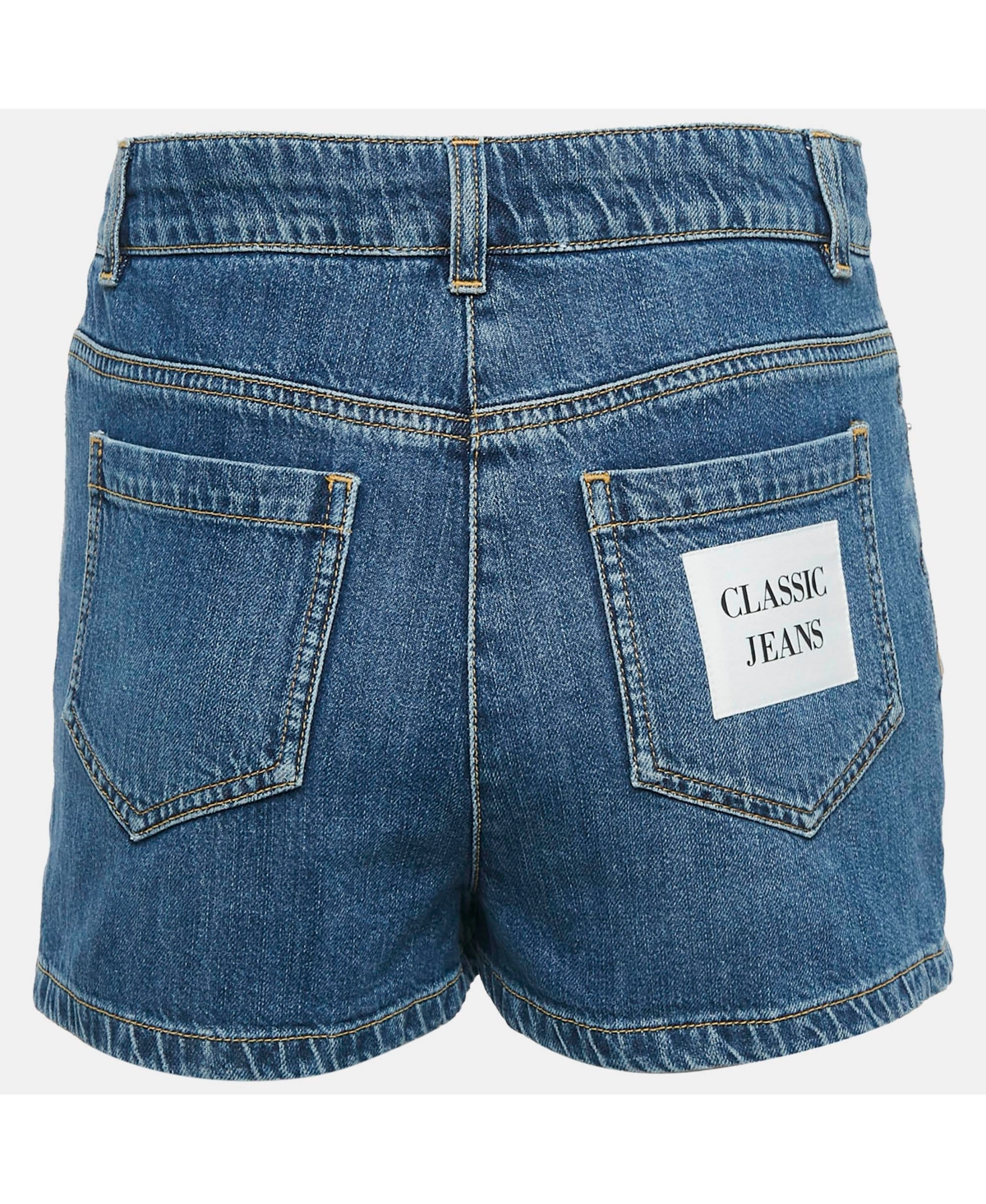 Pre-Owned Moschino Women's Couture Blue Denim Shorts