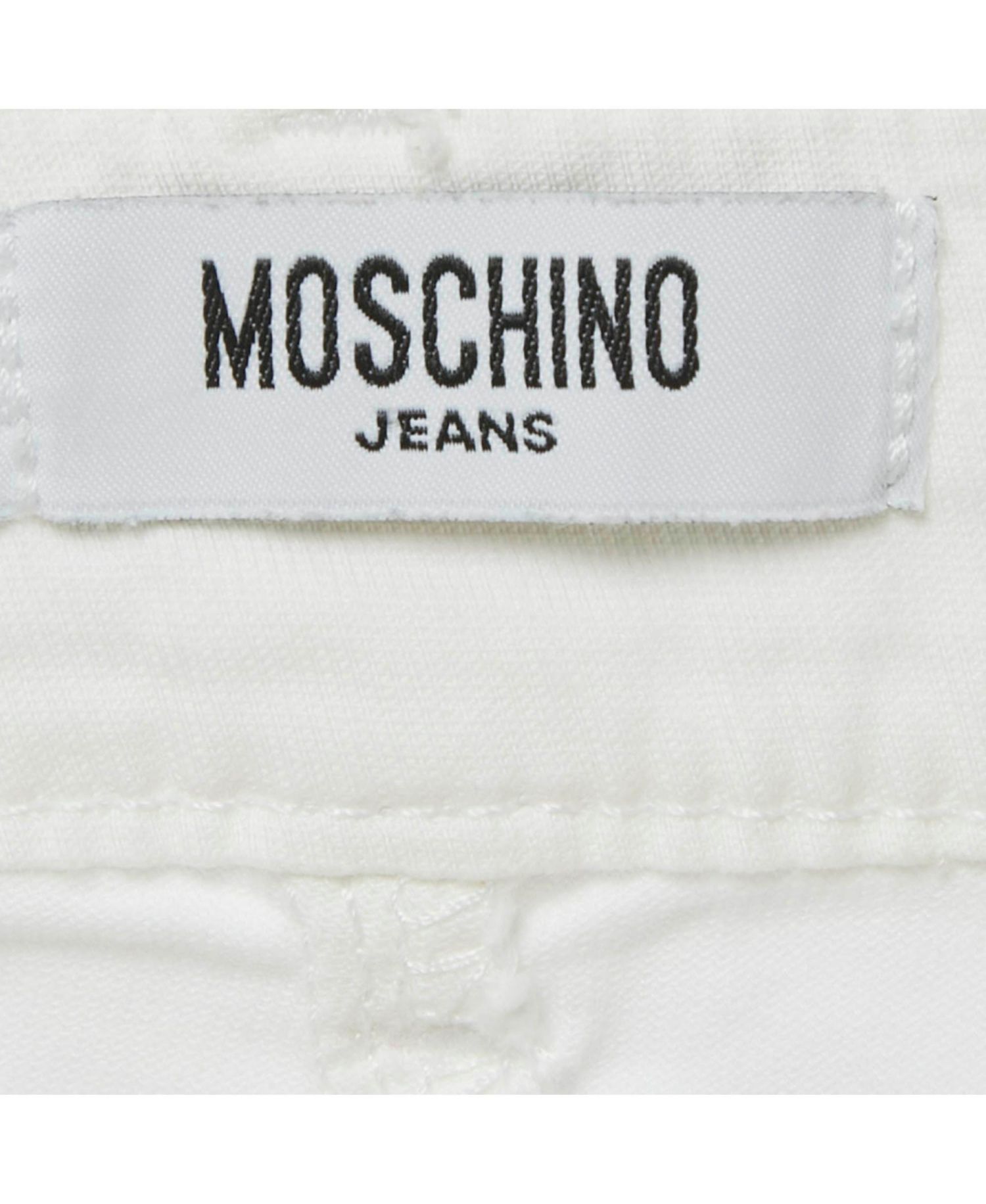 Women's Jeans White Denim Button Detail Pencil Skirt