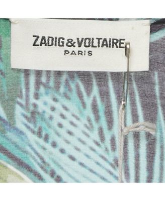 Women's Green Jungle Print Crepe Roumi Long Dress