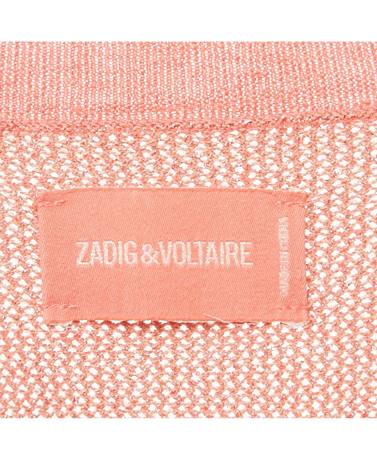 Pre-Owned Zadig & Voltaire Women's Candy Pink Lurex Knit Rimo Mini Dress