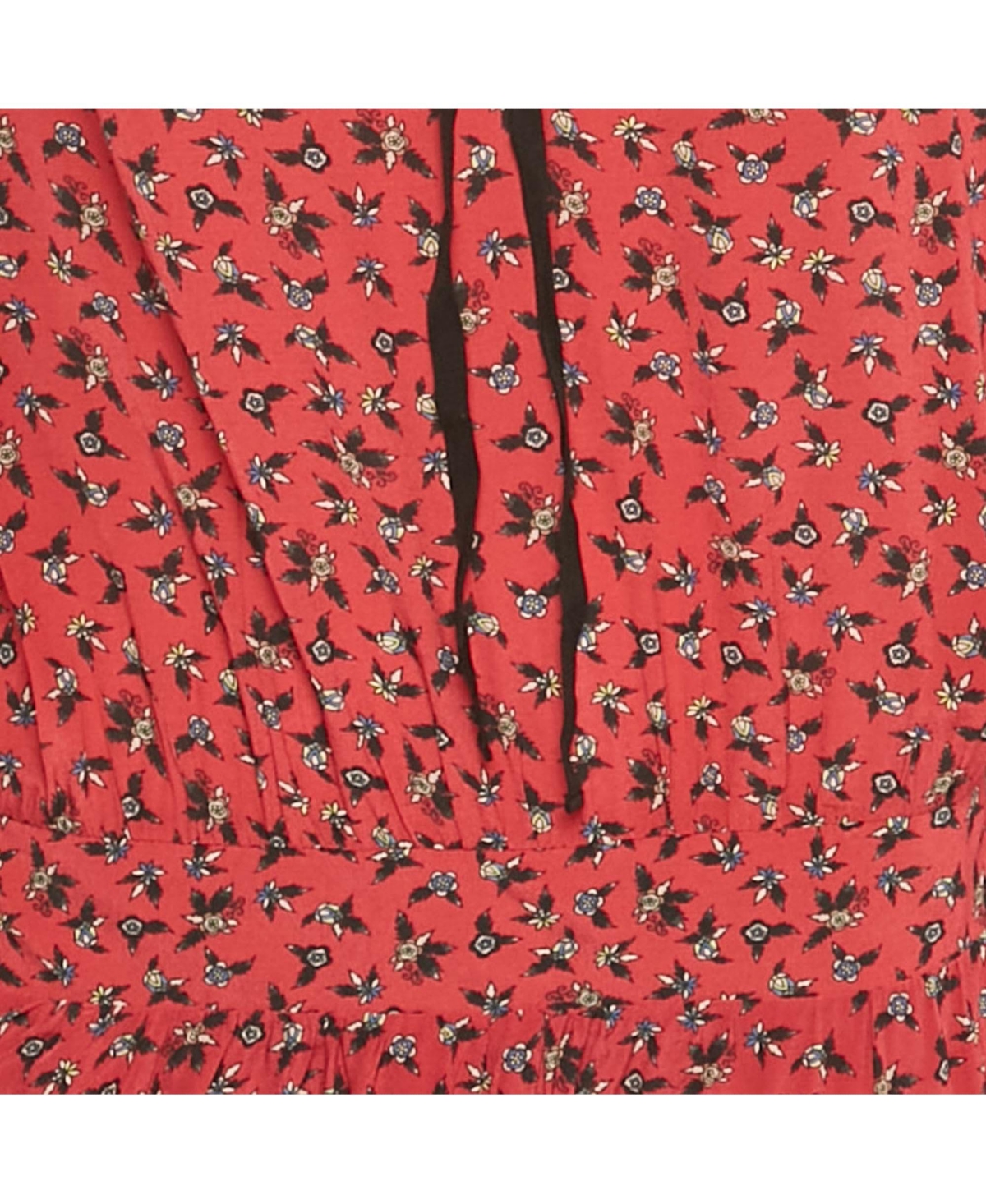 Pre-Owned Zadig & Voltaire Women's Red Floral Print Crepe Remus Liberty Mini Dress