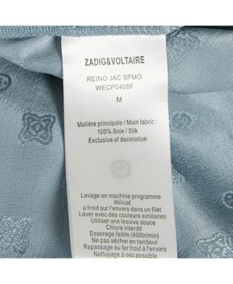 Women's Slate Blue Patterned Silk High Low Maxi Dress