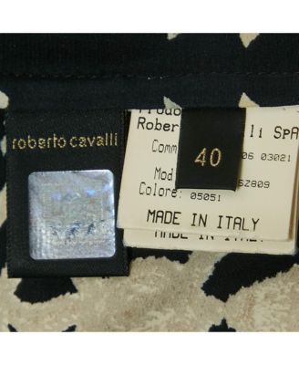 Women's Black Printed Silk Shirt