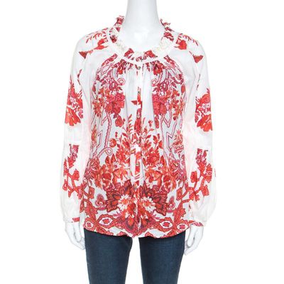 Women's Beige Cotton And Modal Faux Feather Detail T-Shirt