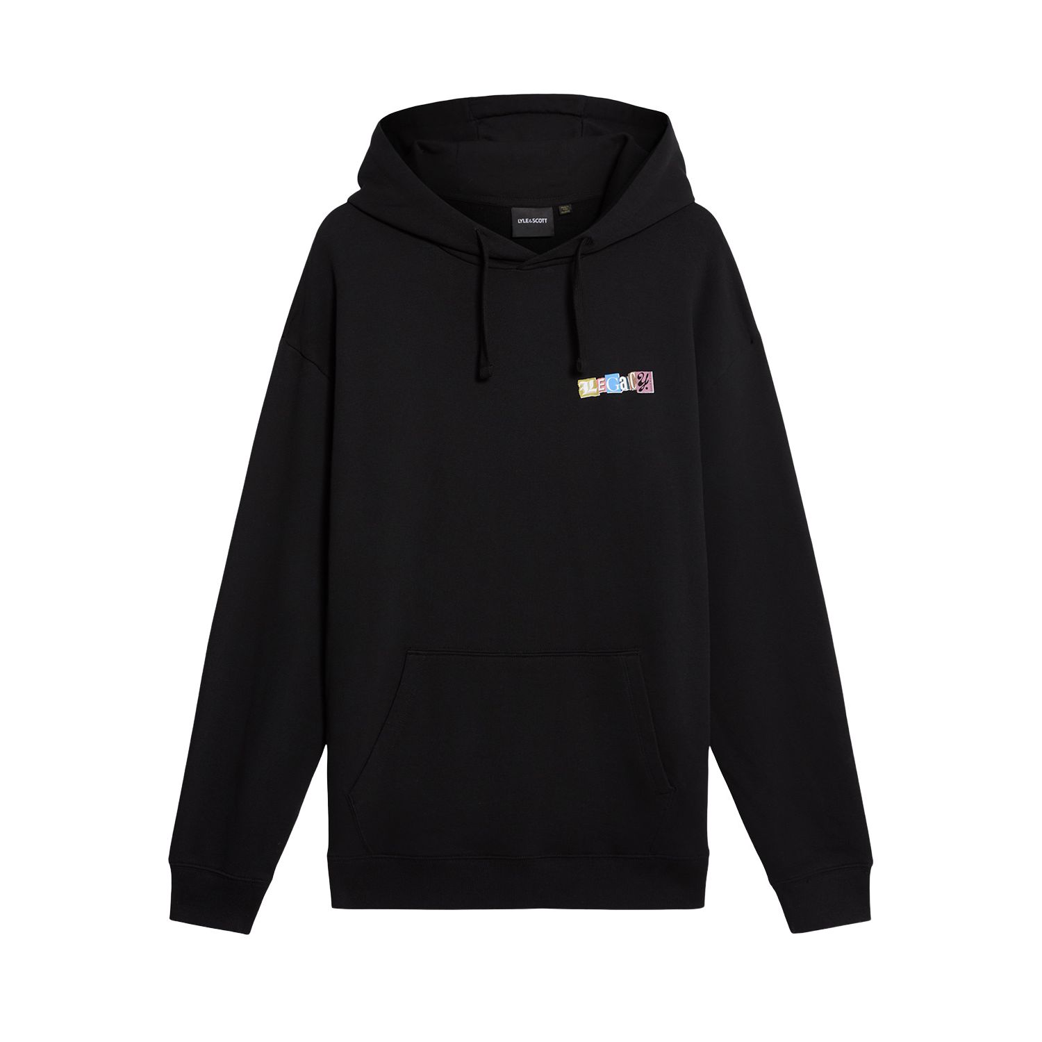 Men's Bold Letters Long Sleeve Graphic Hoodie