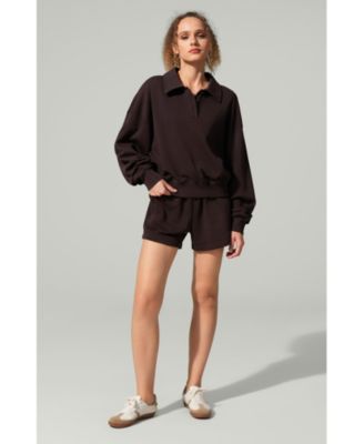 Women's Oversized Heirloom '89 Polo Collar Sweatshirt