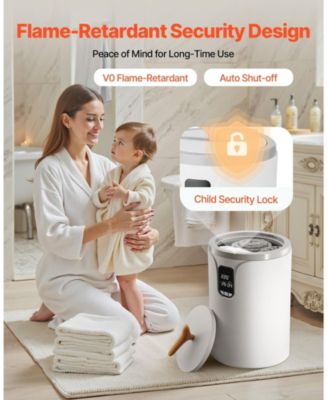 Towel Warmers for Bathroom, Towel Warmer Bucket with 24H Delay Timer & Child Lock & Auto Shut Off