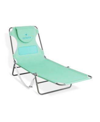 Ladies Comfort Lounger, Portable Beach Camping Pool Tanning Chair, Teal
