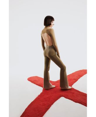 Women's Acid-Washed Flare Sweatpants