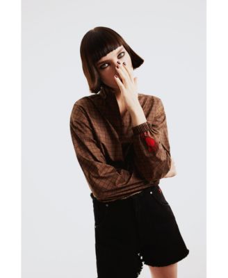 Women's Parachute Cropped Polyester Sweatshirt