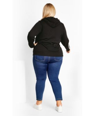 Women's Side Stripe Zip Hoodie