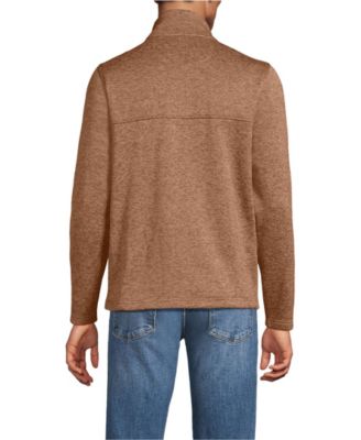 Men's Sweater Fleece Snap Neck Pullover Jacket