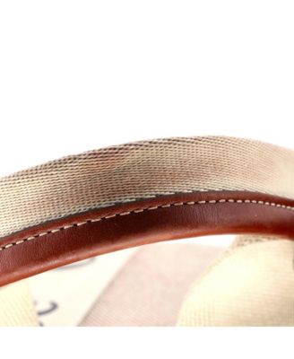 Small Woody Tote Canvas with Leather