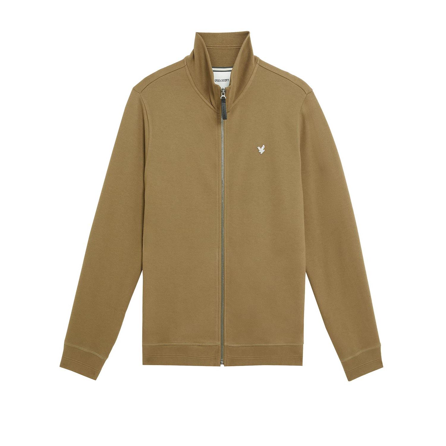 Men's Diagonal Weave Zip Through Sweatshirt